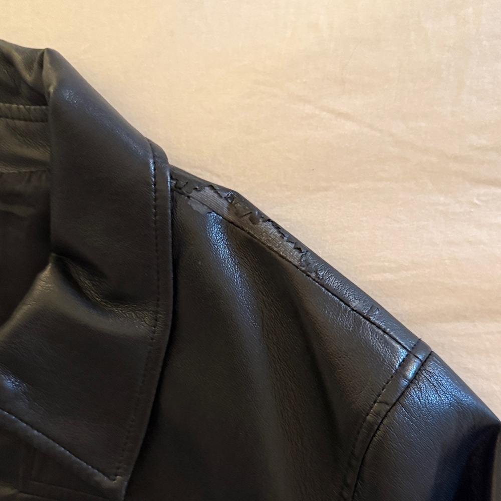 Aritzia Babaton Leather Bomber - Picture 4 of 6
